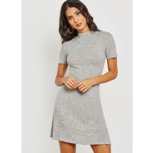 💜3/$12 Ribbed Mock Neck Dress
